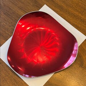 Vintage Eloxsoren triangular aluminum tray